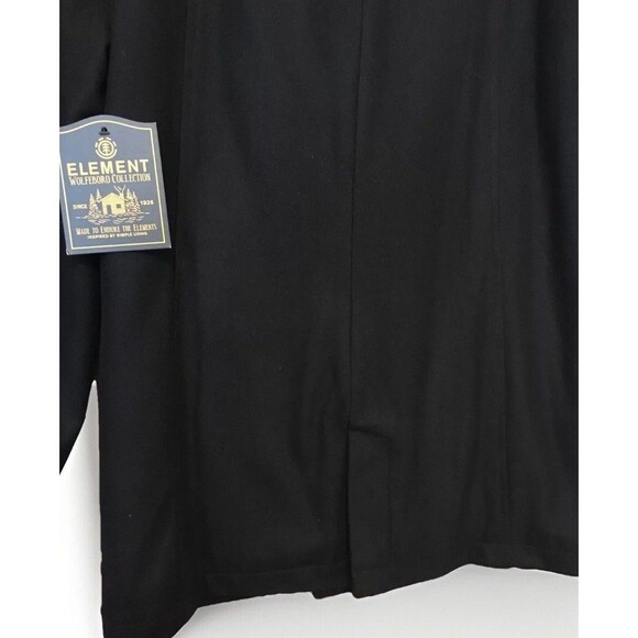 NEW RARE Element Wolfeboro Collection Double Breasted Wool Pea Coat Black Sz L - Picture 10 of 15